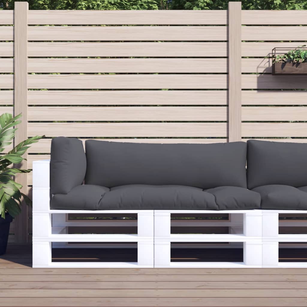 Palletkussens 3 st stof grijs is nu te koop bij PeponiXL, paradijselijk wonen!