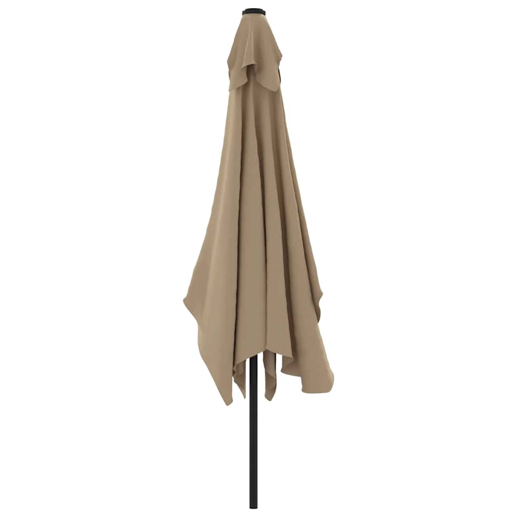 Parasol met metalen paal 300x200 cm taupe is nu te koop bij PeponiXL, paradijselijk wonen!