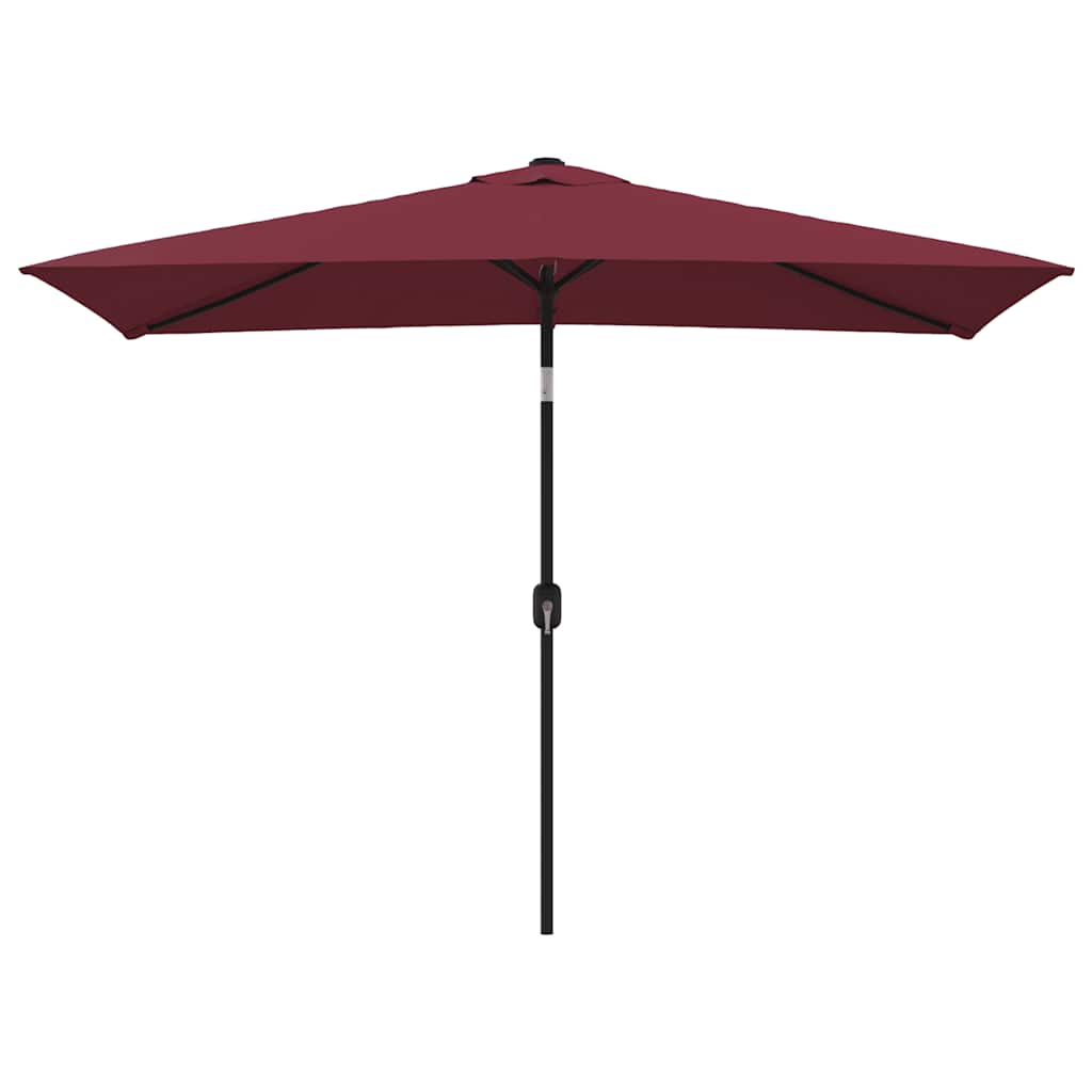 Parasol met metalen paal 300x200 cm bordeauxrood is nu te koop bij PeponiXL, paradijselijk wonen!