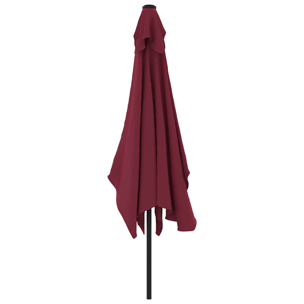 Parasol met metalen paal 300x200 cm bordeauxrood is nu te koop bij PeponiXL, paradijselijk wonen!