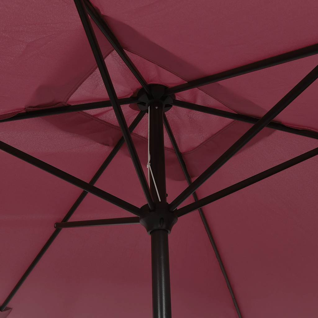 Parasol met metalen paal 300x200 cm bordeauxrood is nu te koop bij PeponiXL, paradijselijk wonen!