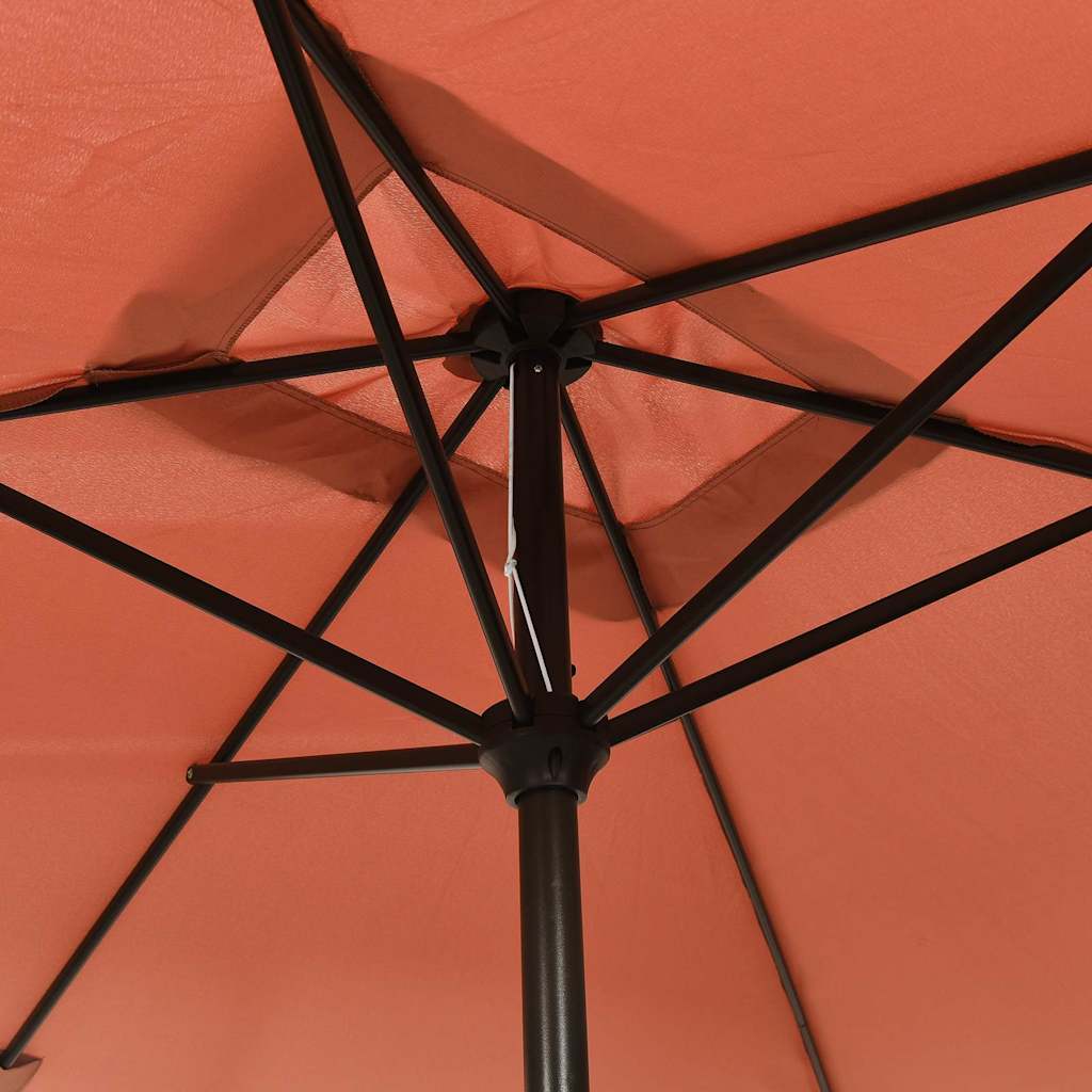 Parasol met metalen paal 300x200 cm terracotta is nu te koop bij PeponiXL, paradijselijk wonen!