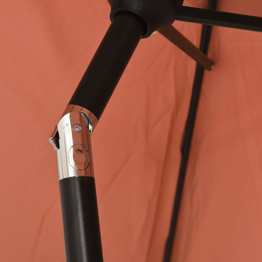 Parasol met metalen paal 300x200 cm terracotta is nu te koop bij PeponiXL, paradijselijk wonen!
