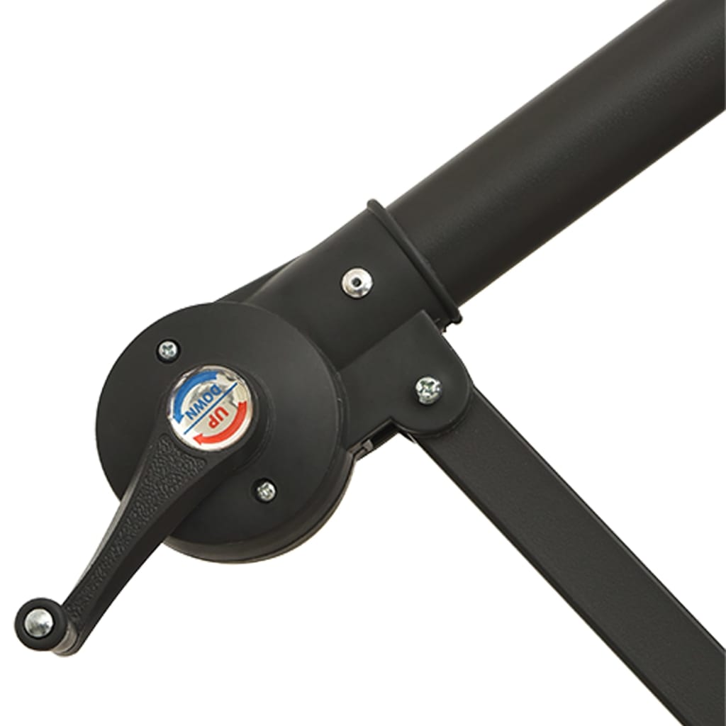 Zweefparasol met LED-verlichting en metalen paal 350 cm zand is nu te koop bij PeponiXL, paradijselijk wonen!