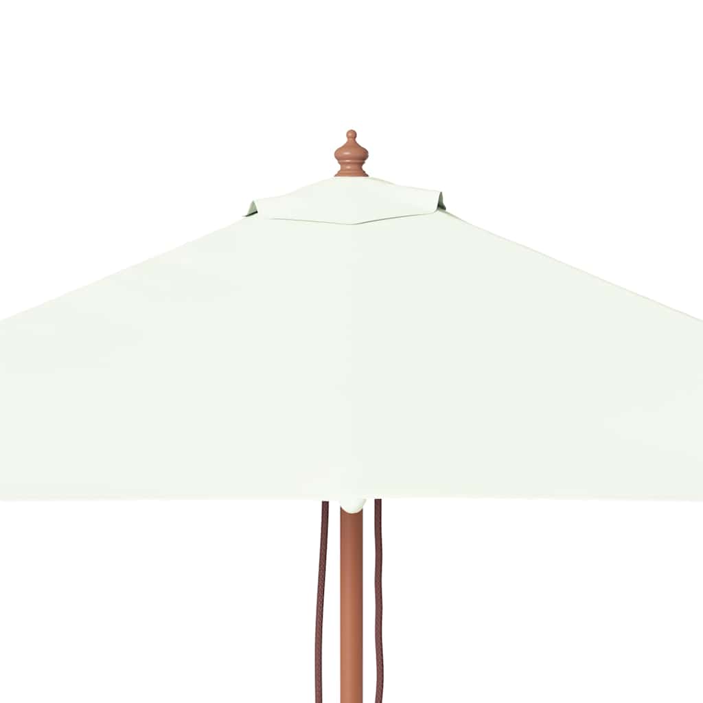 Parasol met houten paal 150x200 cm zandkleurig is nu te koop bij PeponiXL, paradijselijk wonen!
