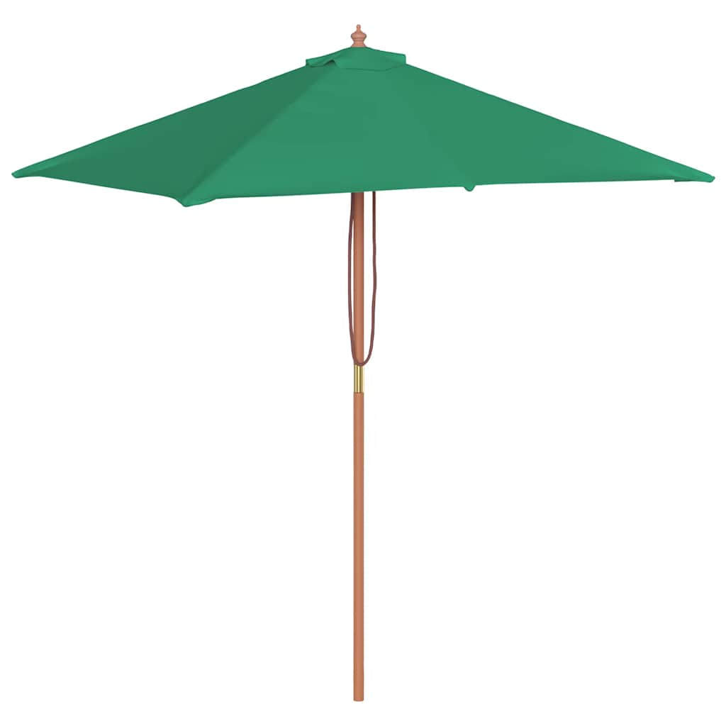 Parasol met houten paal 150x200 cm groen is nu te koop bij PeponiXL, paradijselijk wonen!
