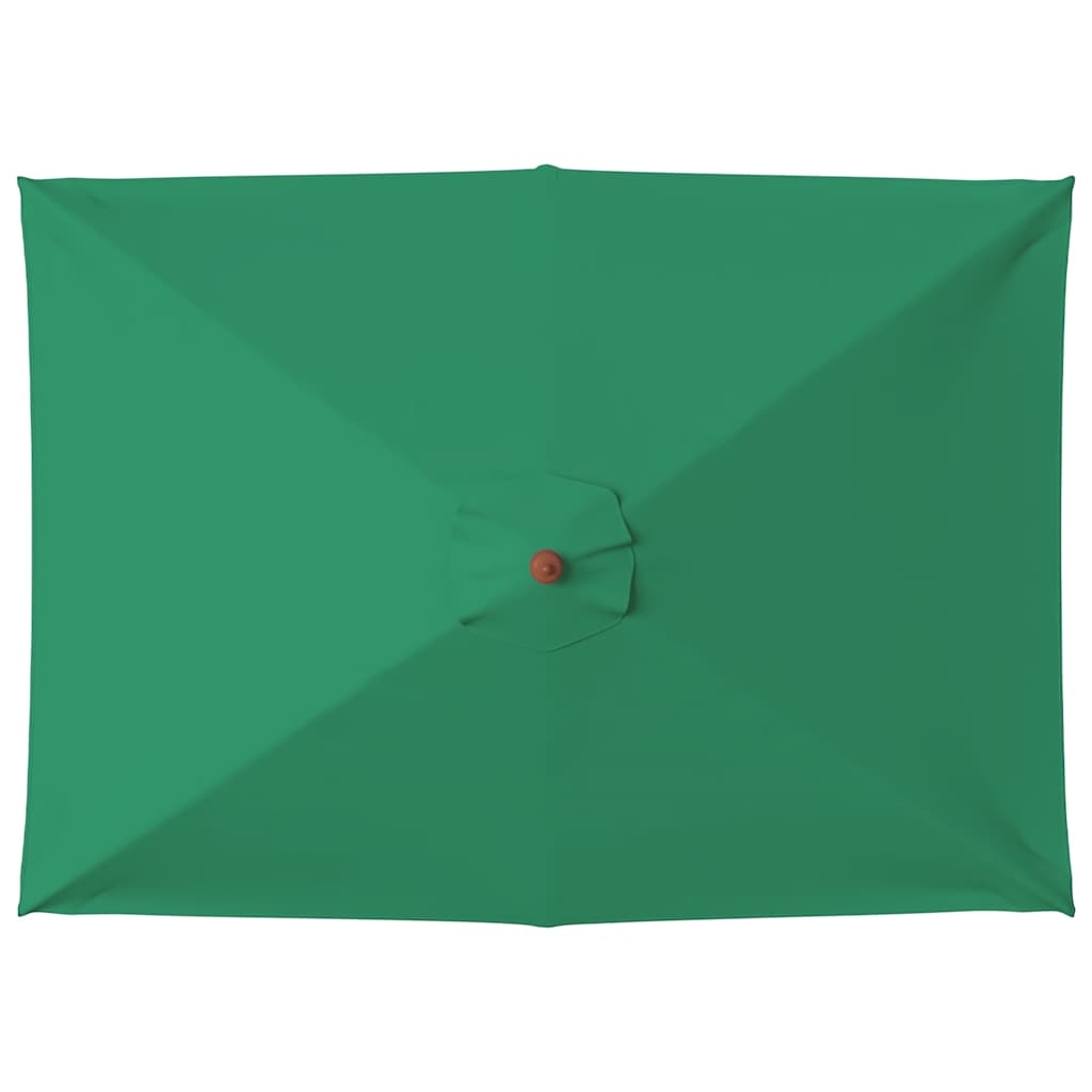 Parasol met houten paal 150x200 cm groen is nu te koop bij PeponiXL, paradijselijk wonen!