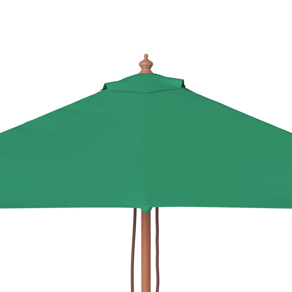 Parasol met houten paal 150x200 cm groen is nu te koop bij PeponiXL, paradijselijk wonen!