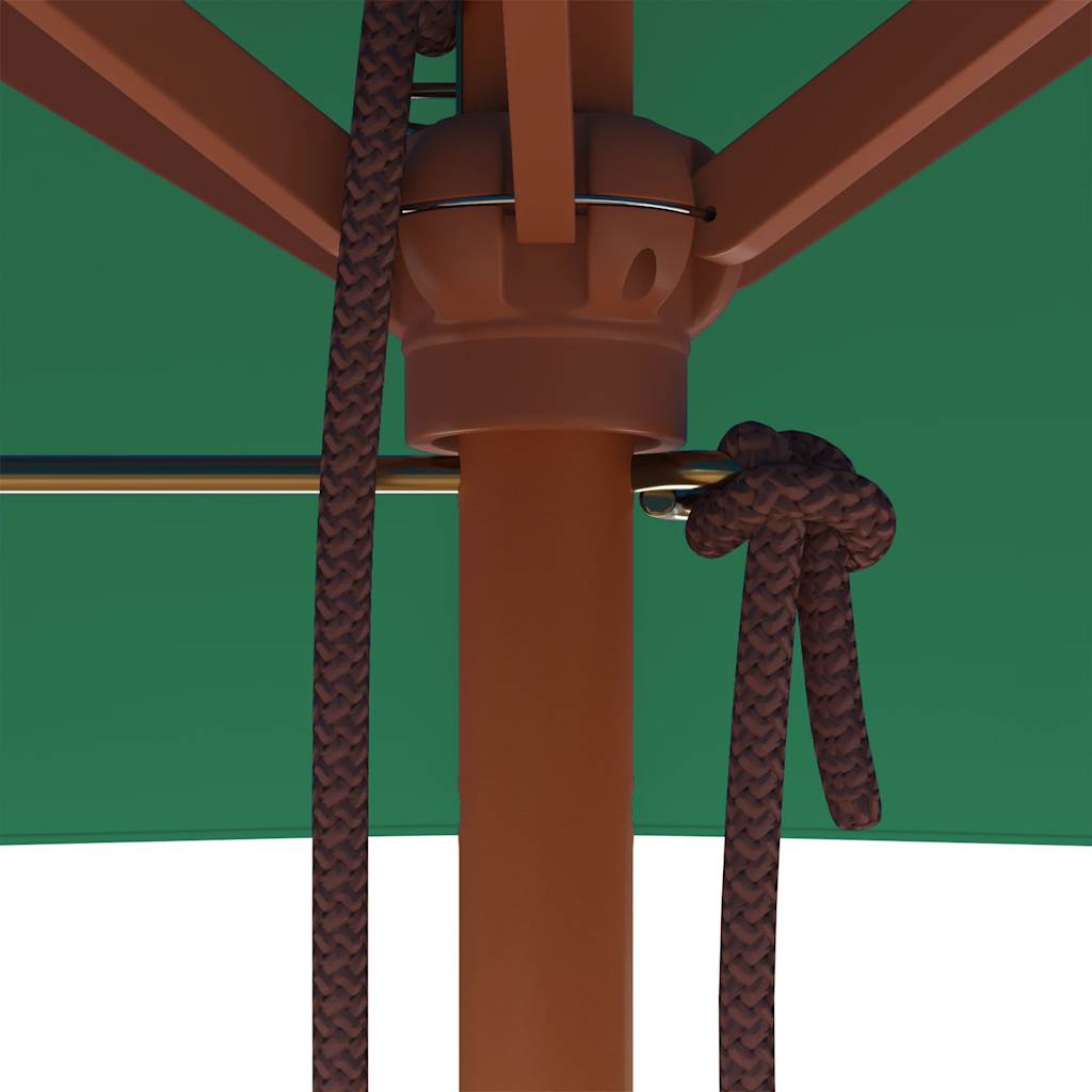 Parasol met houten paal 150x200 cm groen is nu te koop bij PeponiXL, paradijselijk wonen!