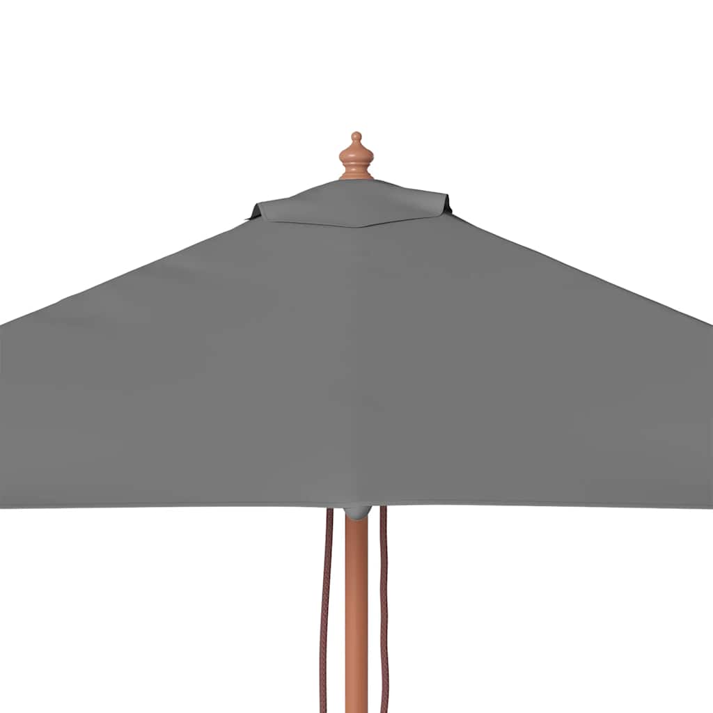 Parasol met houten paal 150x200 cm antraciet is nu te koop bij PeponiXL, paradijselijk wonen!