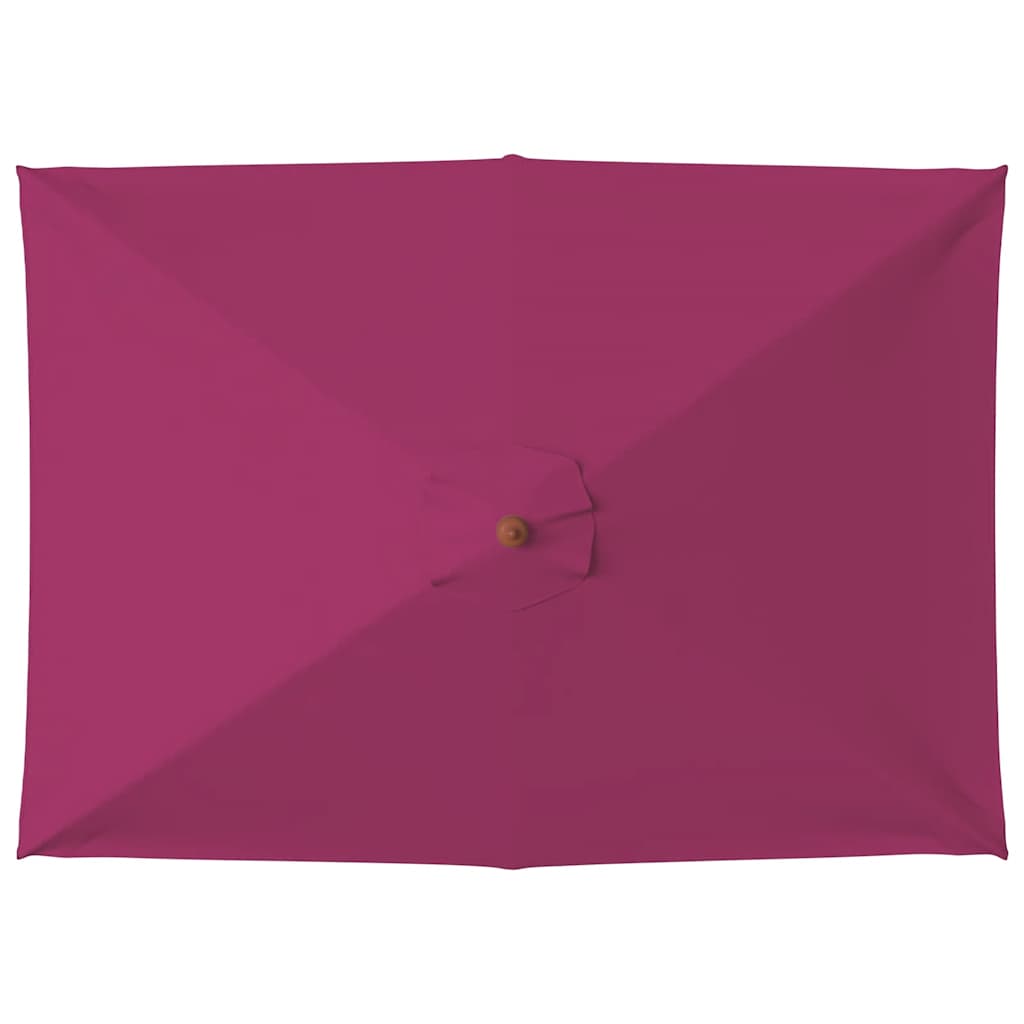 Parasol met houten paal 150x200 cm bordeauxrood is nu te koop bij PeponiXL, paradijselijk wonen!