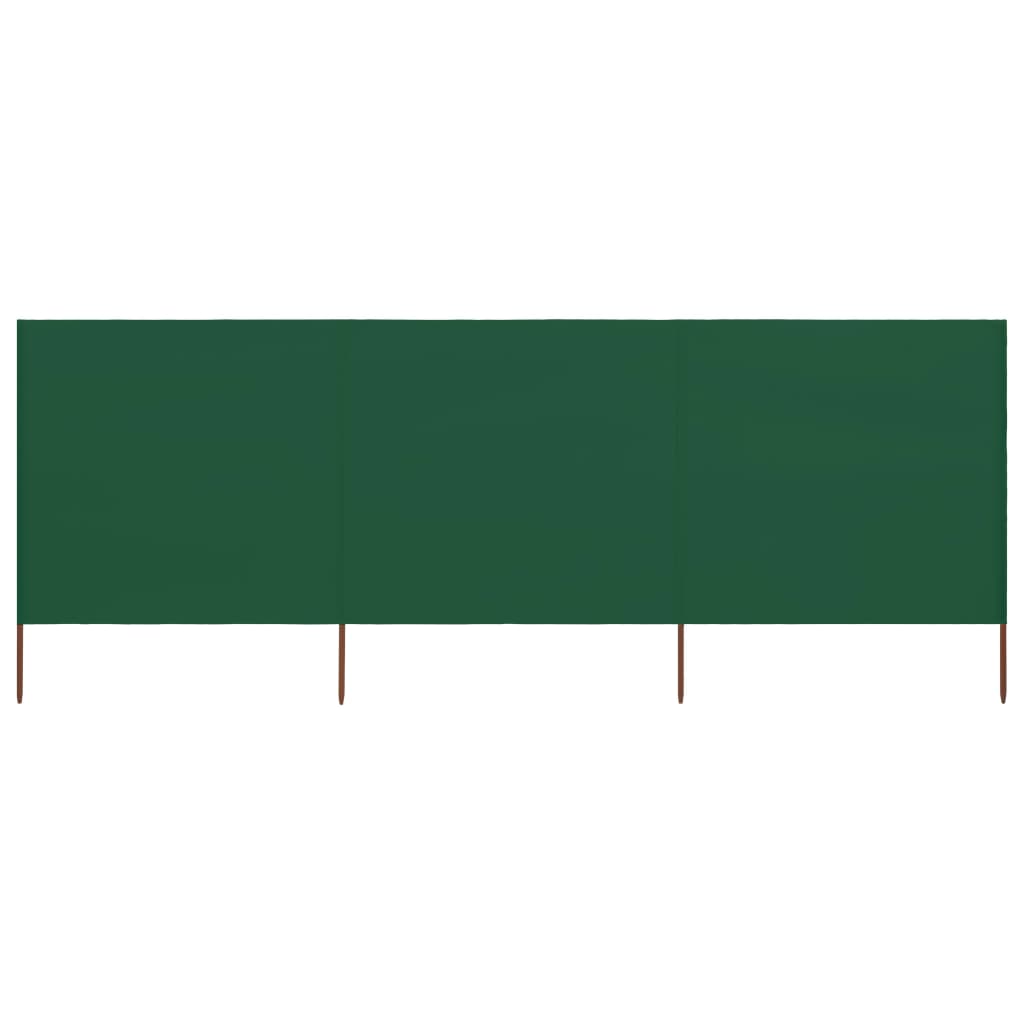Windscherm 3-panelen 400x120 cm stof groen is nu te koop bij PeponiXL, paradijselijk wonen!