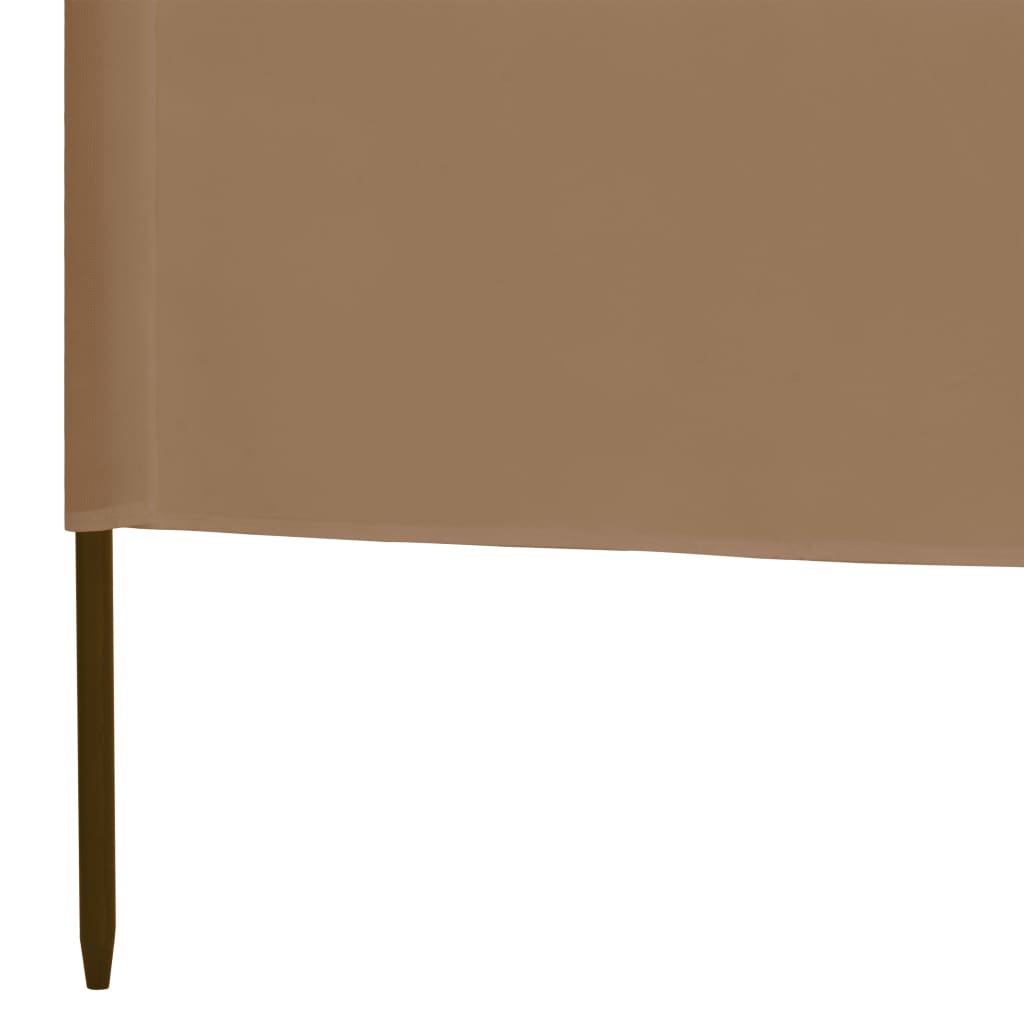 Windscherm 3-panelen 400x120 cm stof taupe is nu te koop bij PeponiXL, paradijselijk wonen!