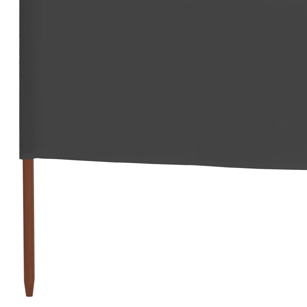 Windscherm 6-panelen 800x80 cm stof grijs is nu te koop bij PeponiXL, paradijselijk wonen!