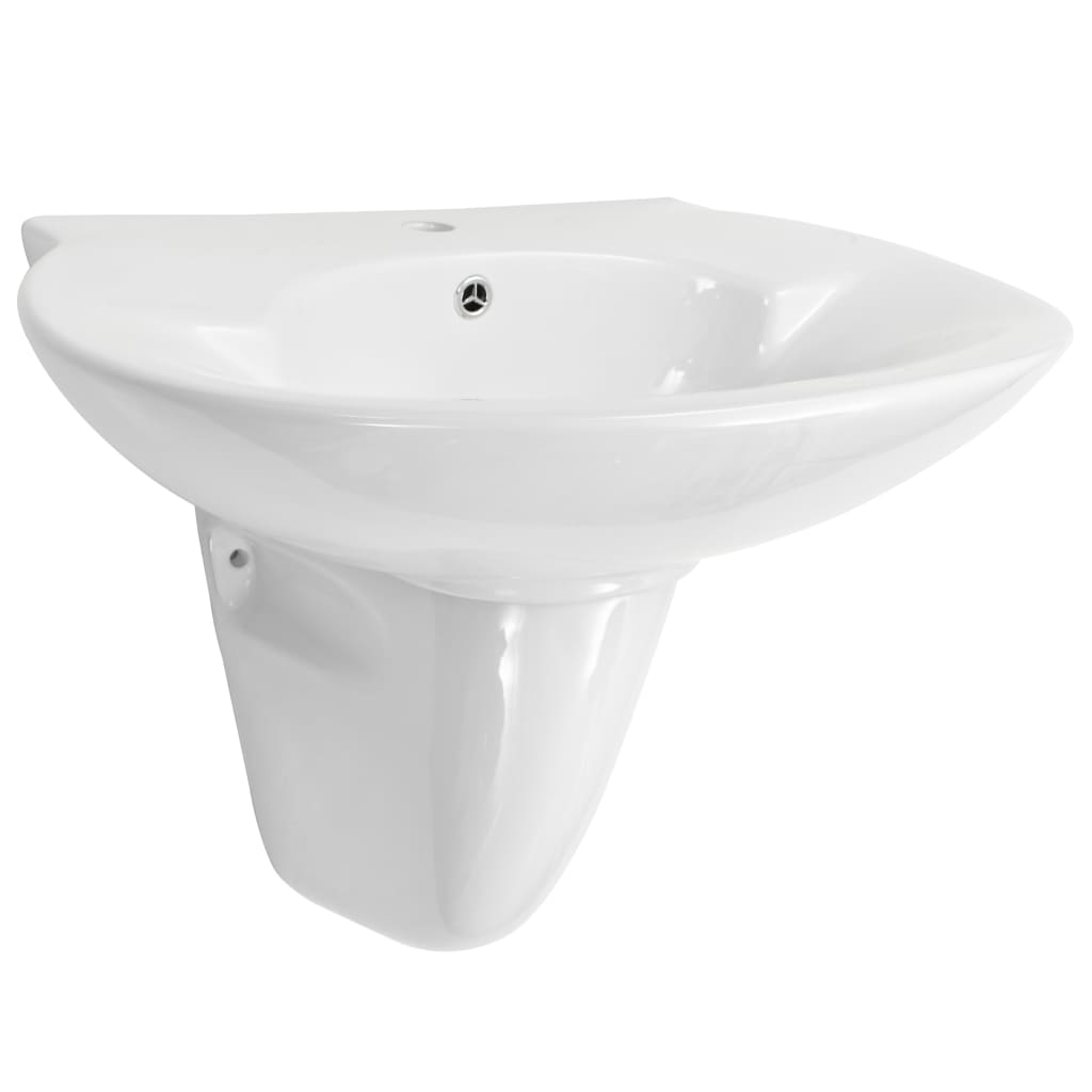 Wasbak wandgemonteerd 690x520x210 mm keramiek wit is nu te koop bij PeponiXL, paradijselijk wonen!
