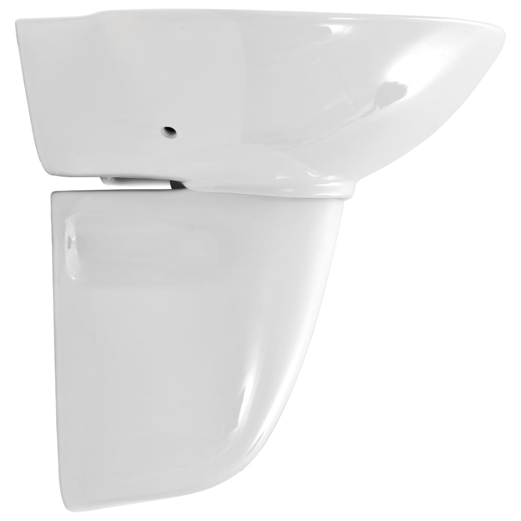 Wasbak wandgemonteerd 690x520x210 mm keramiek wit is nu te koop bij PeponiXL, paradijselijk wonen!