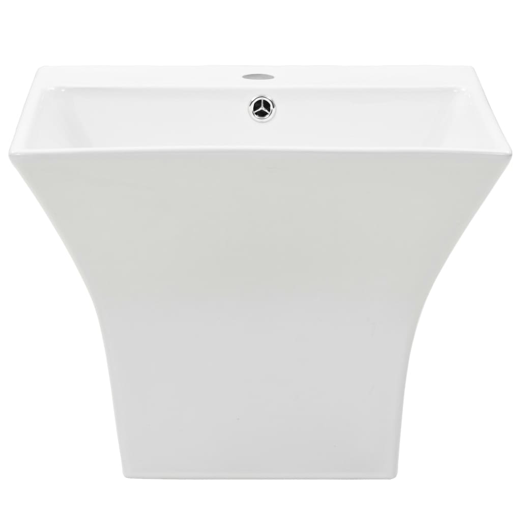 Wasbak wandgemonteerd 500x450x410 mm keramiek wit is nu te koop bij PeponiXL, paradijselijk wonen!