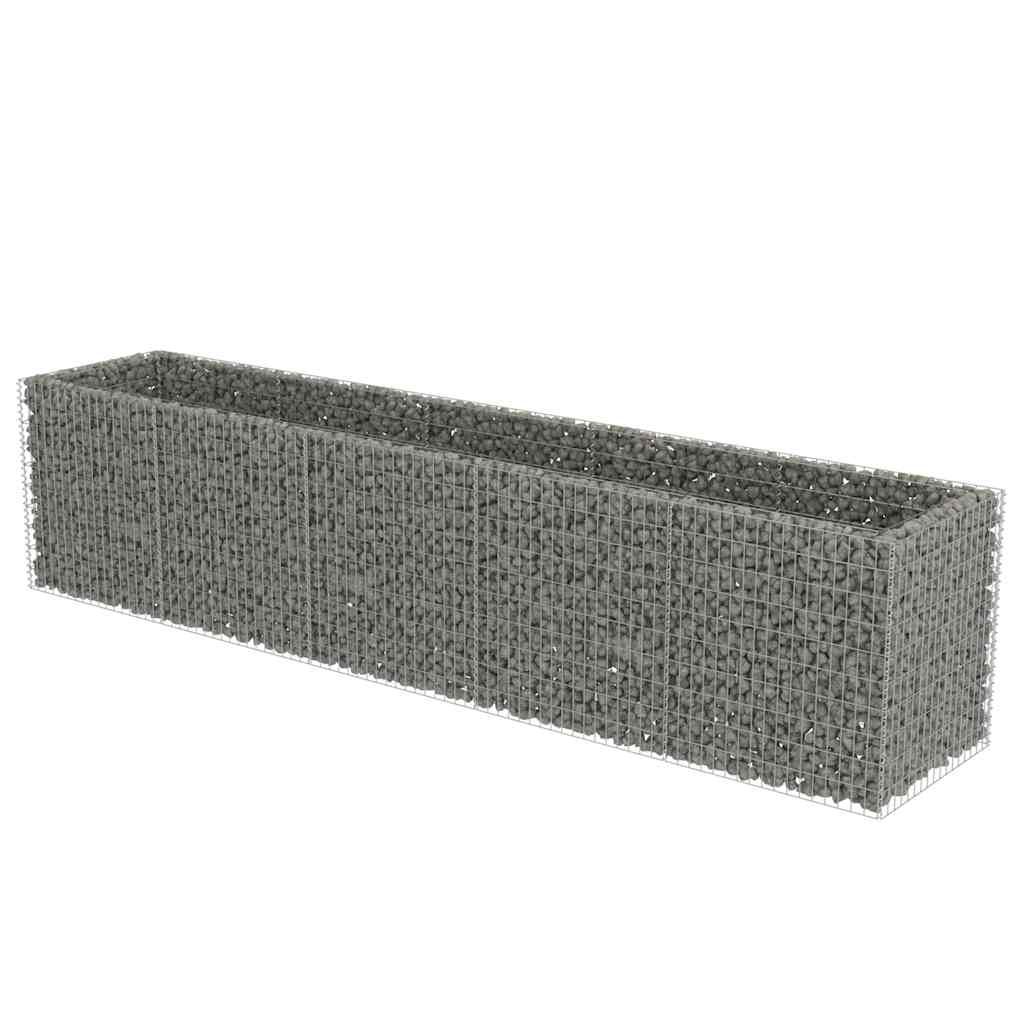 Gabion plantenbak verhoogd 450x90x100 cm gegalvaniseerd staal is nu te koop bij PeponiXL, paradijselijk wonen!