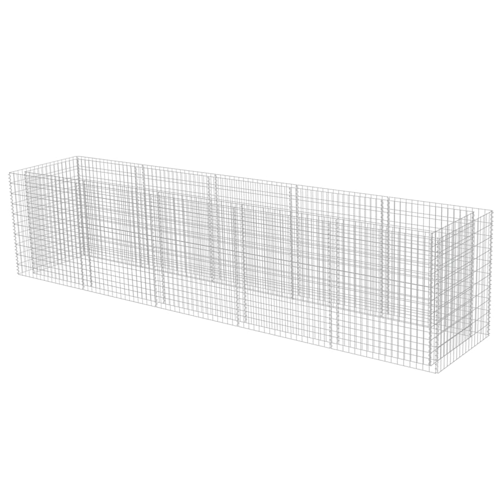 Gabion plantenbak verhoogd 450x90x100 cm gegalvaniseerd staal is nu te koop bij PeponiXL, paradijselijk wonen!