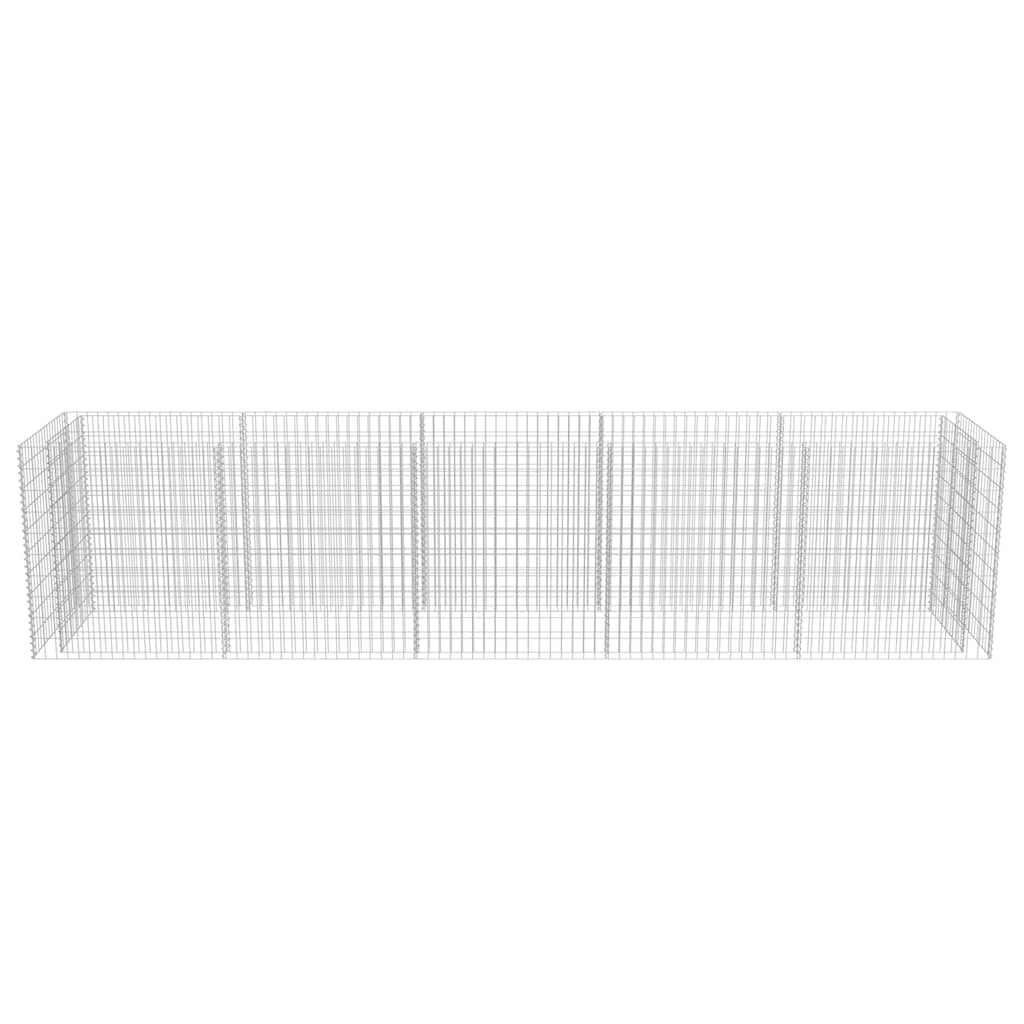 Gabion plantenbak verhoogd 450x90x100 cm gegalvaniseerd staal is nu te koop bij PeponiXL, paradijselijk wonen!