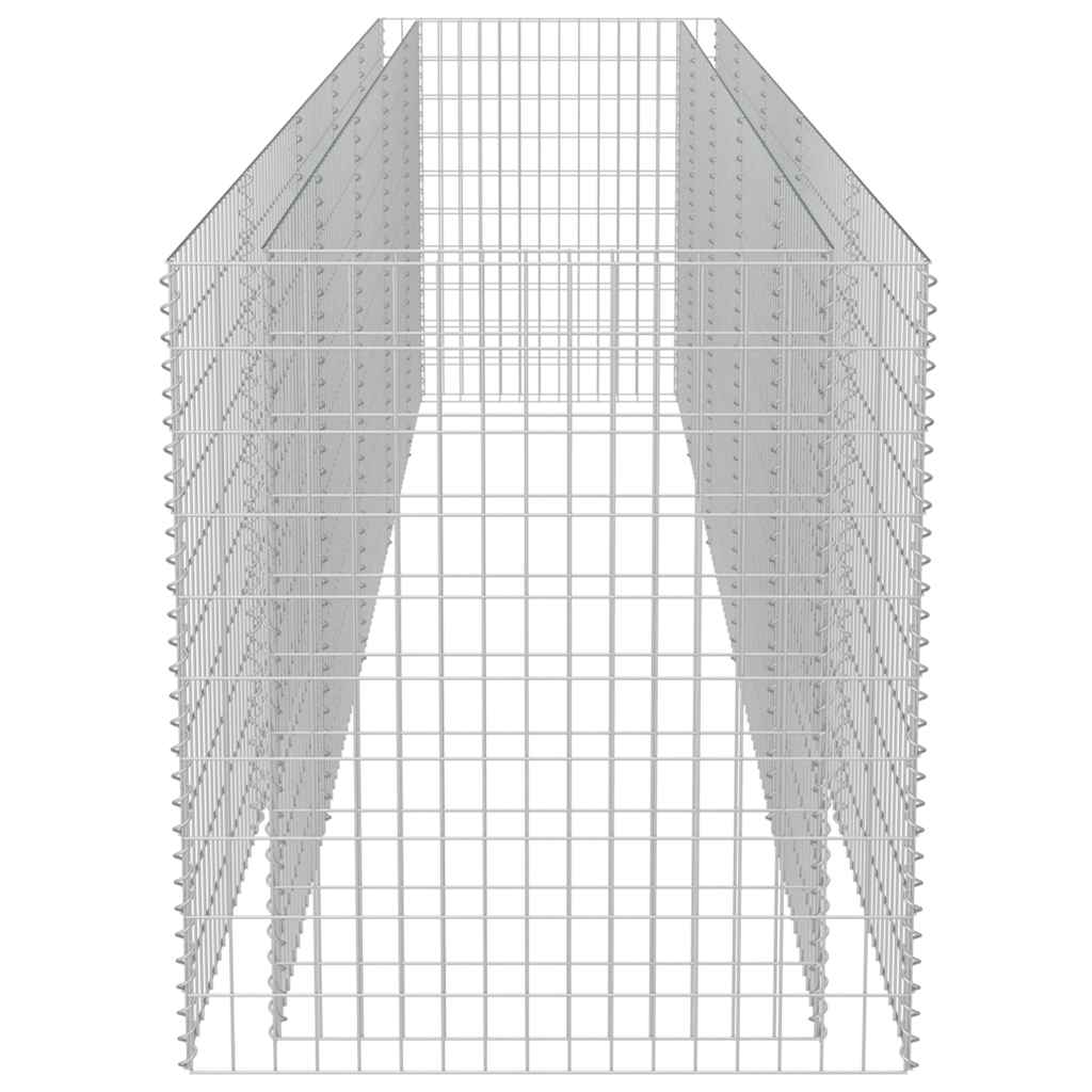 Gabion plantenbak verhoogd 450x90x100 cm gegalvaniseerd staal is nu te koop bij PeponiXL, paradijselijk wonen!