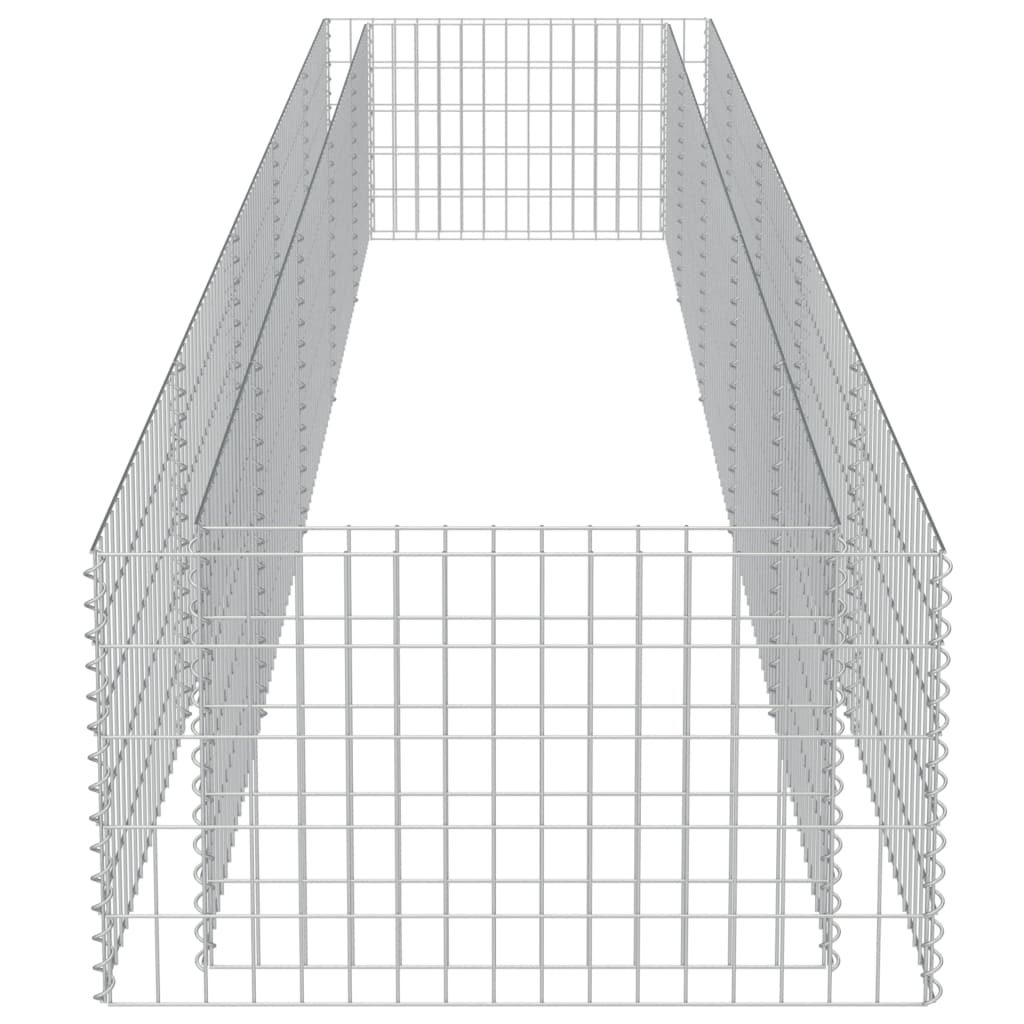Gabion plantenbak verhoogd 450x90x50 cm gegalvaniseerd staal is nu te koop bij PeponiXL, paradijselijk wonen!