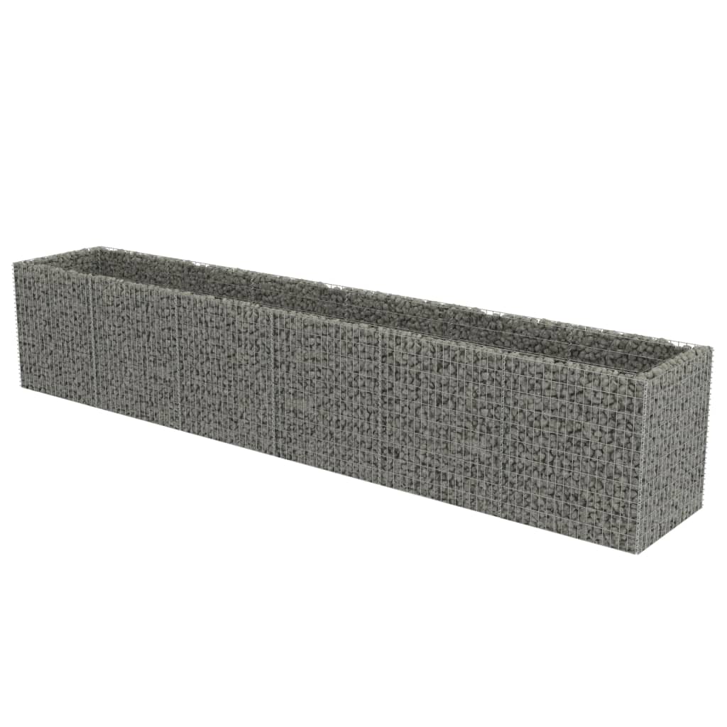 Gabion plantenbak verhoogd 540x90x100 cm gegalvaniseerd staal is nu te koop bij PeponiXL, paradijselijk wonen!