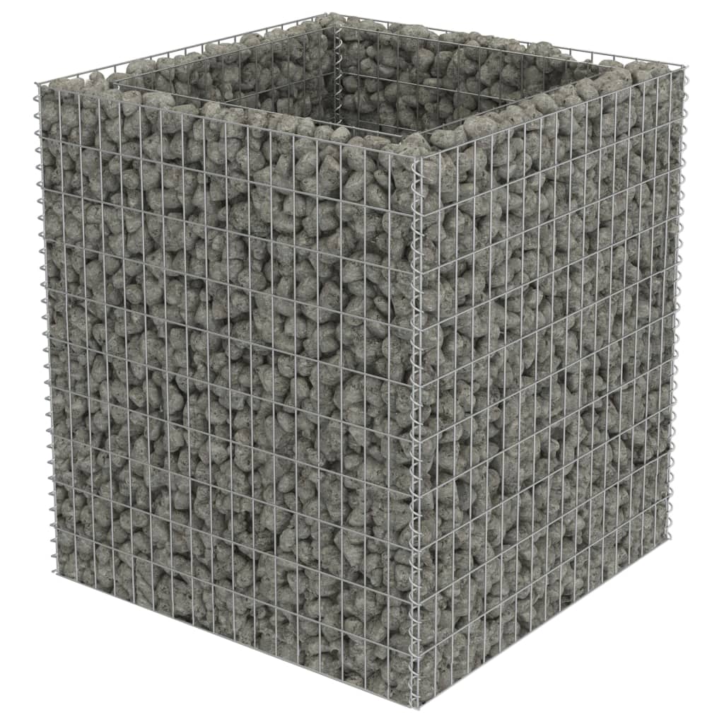Gabion plantenbak verhoogd 90x90x100 cm gegalvaniseerd staal is nu te koop bij PeponiXL, paradijselijk wonen!