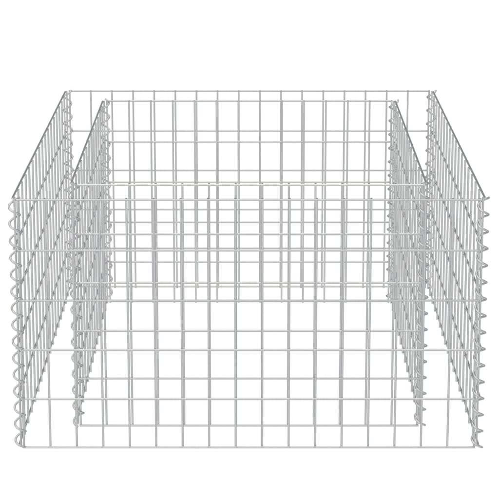 Gabion plantenbak verhoogd 90x90x50 cm gegalvaniseerd staal is nu te koop bij PeponiXL, paradijselijk wonen!