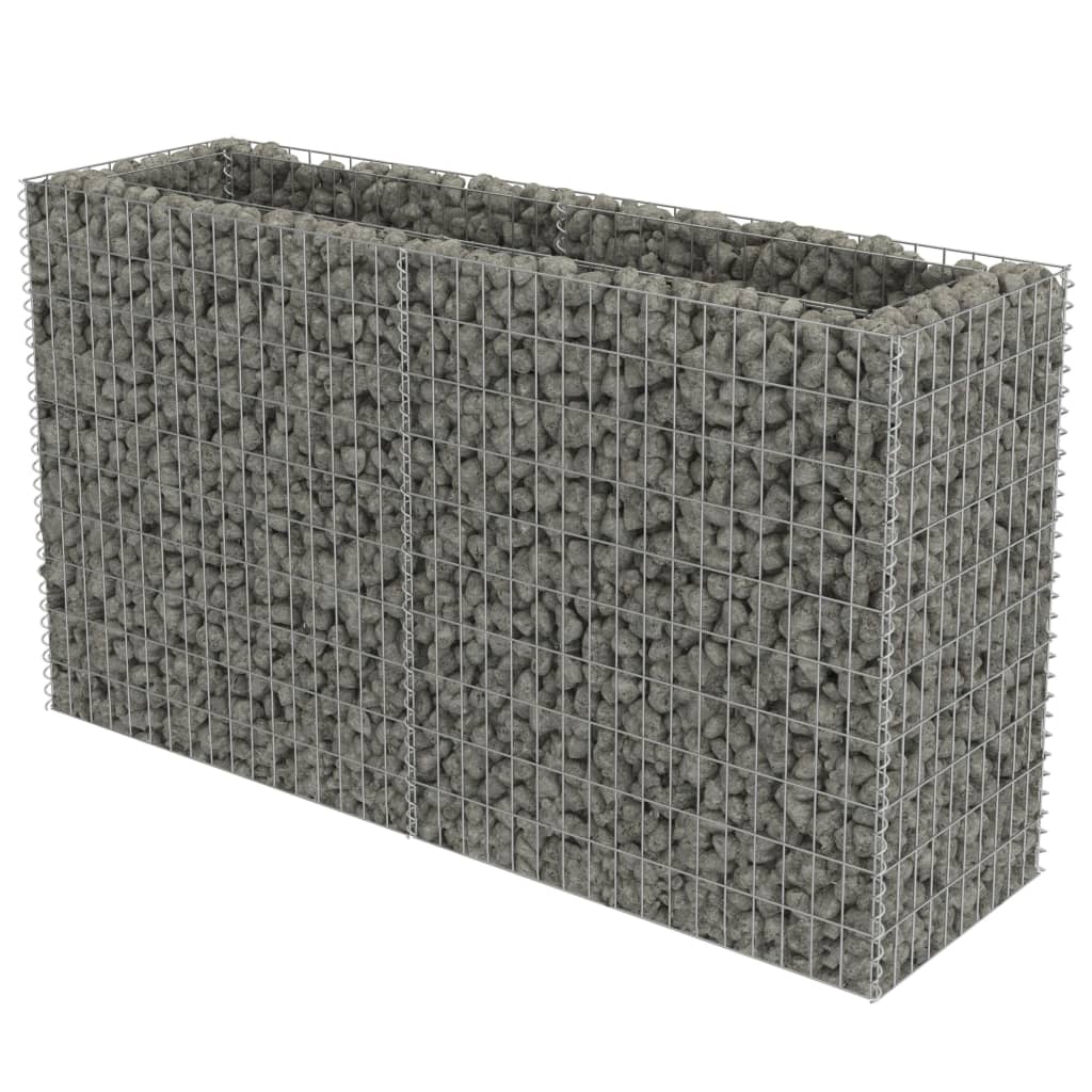Gabion plantenbak verhoogd 180x50x100 cm gegalvaniseerd staal is nu te koop bij PeponiXL, paradijselijk wonen!