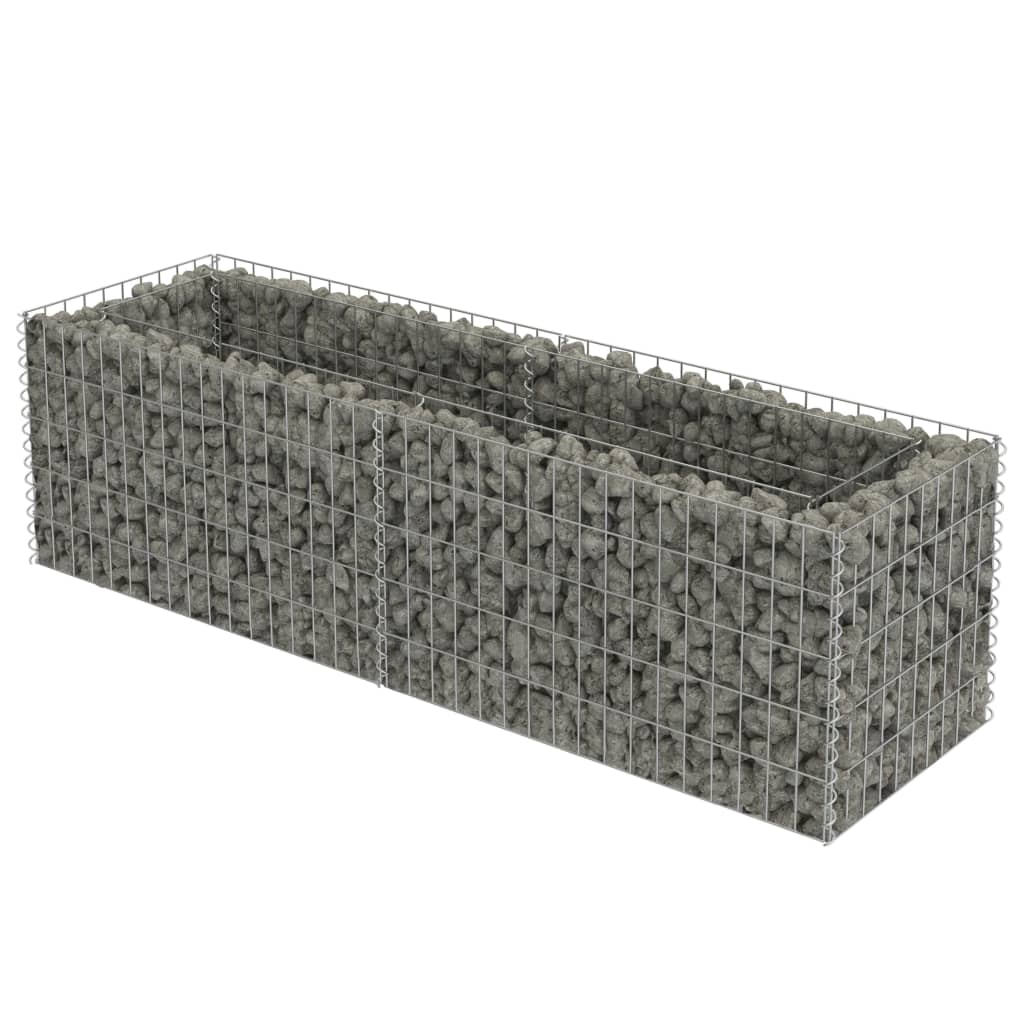 Gabion plantenbak verhoogd 180x50x50 cm gegalvaniseerd staal is nu te koop bij PeponiXL, paradijselijk wonen!