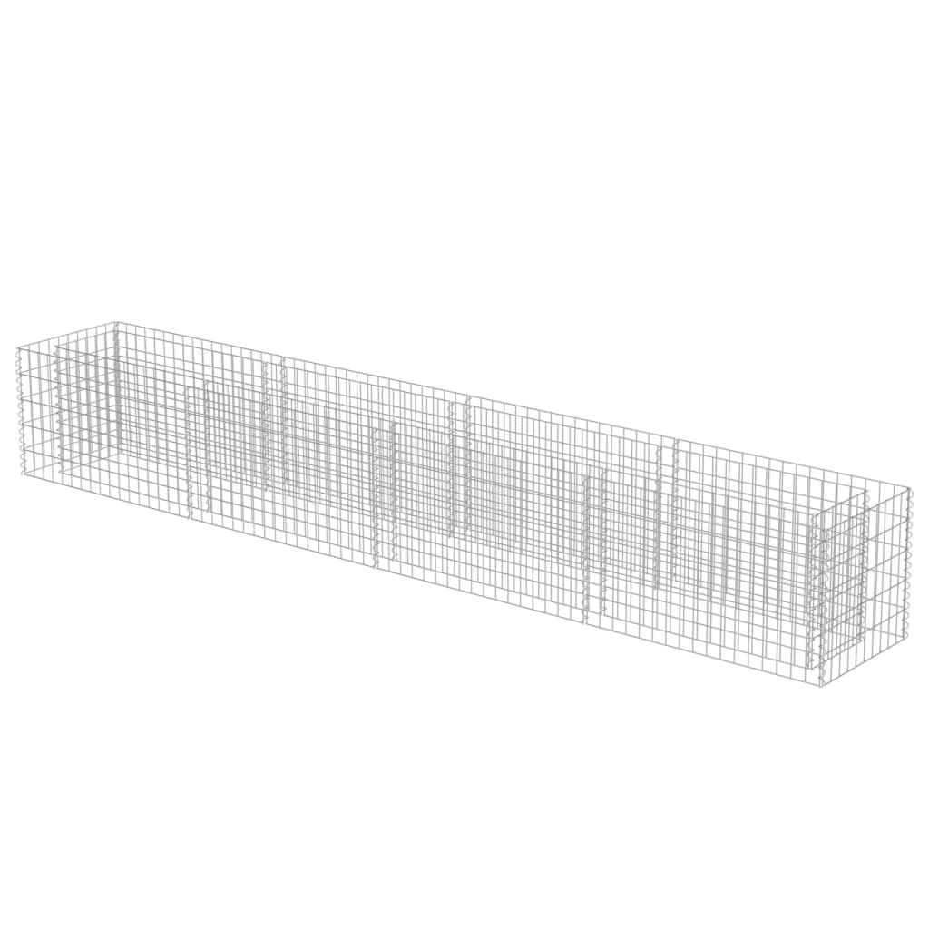 Gabion plantenbak verhoogd 360x50x50 cm gegalvaniseerd staal is nu te koop bij PeponiXL, paradijselijk wonen!