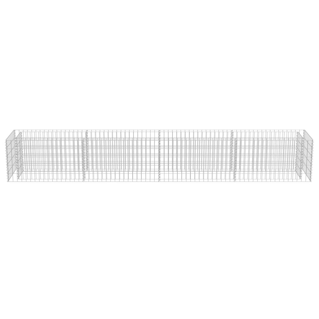 Gabion plantenbak verhoogd 360x50x50 cm gegalvaniseerd staal is nu te koop bij PeponiXL, paradijselijk wonen!