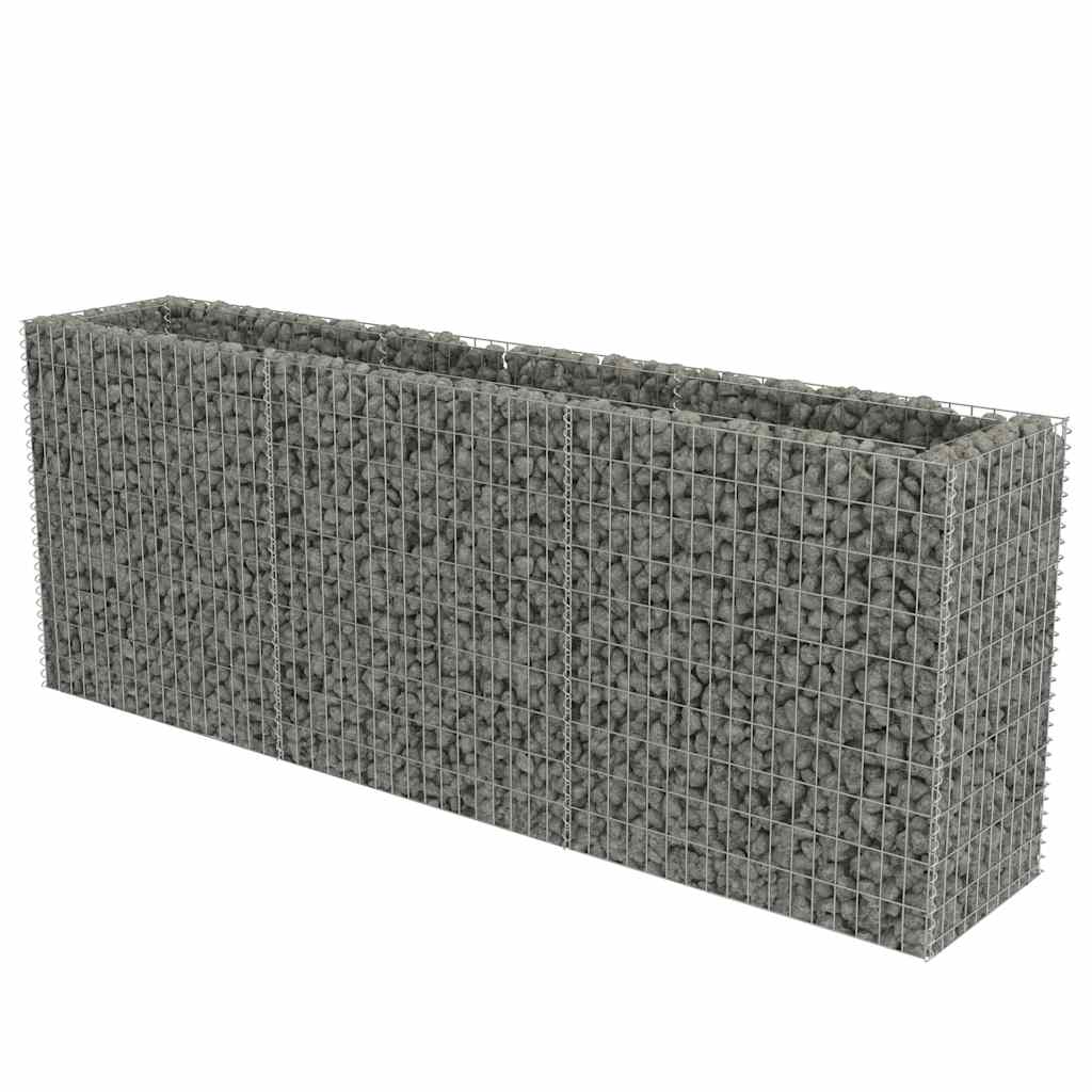 Gabion plantenbak verhoogd 270x50x100 cm gegalvaniseerd staal is nu te koop bij PeponiXL, paradijselijk wonen!