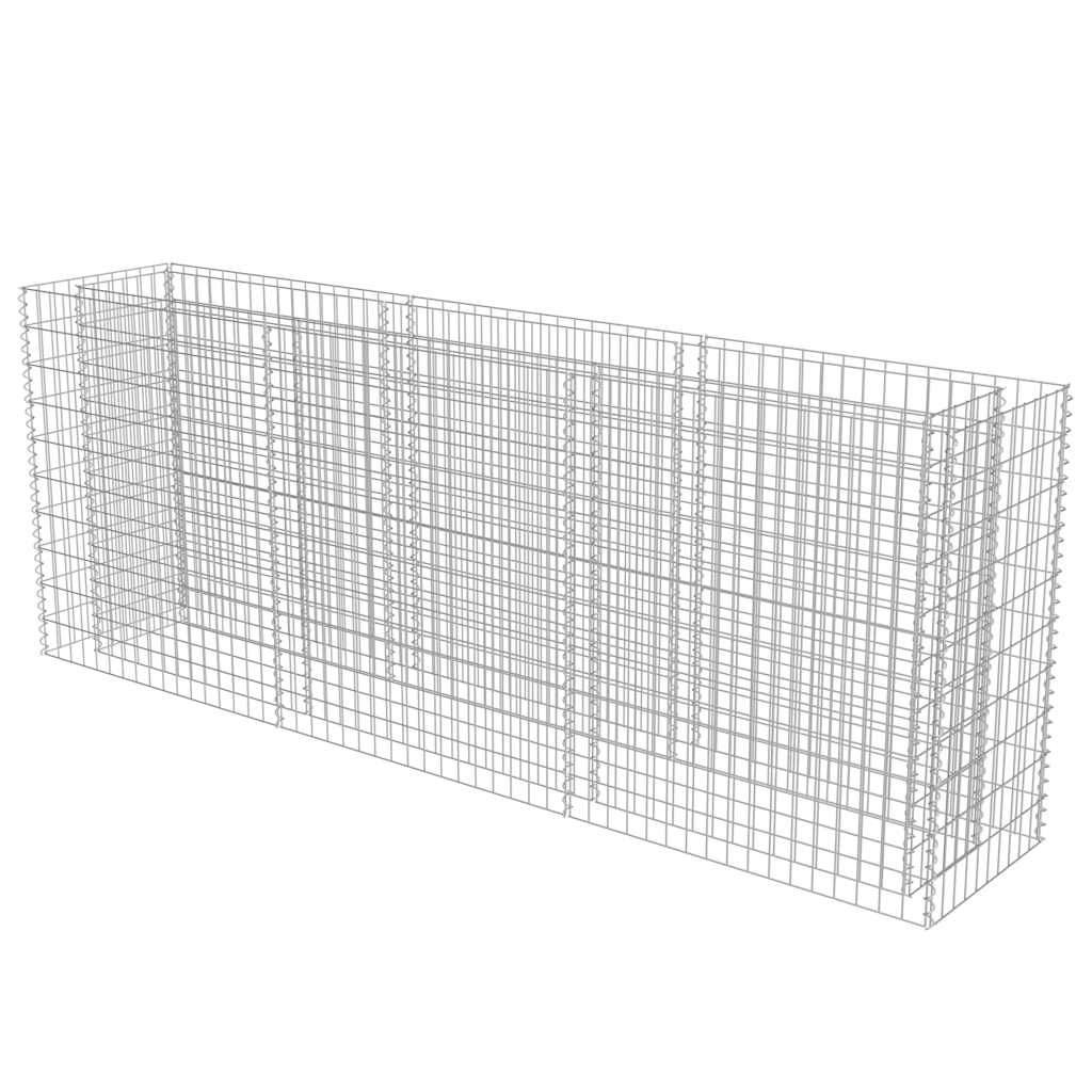Gabion plantenbak verhoogd 270x50x100 cm gegalvaniseerd staal is nu te koop bij PeponiXL, paradijselijk wonen!