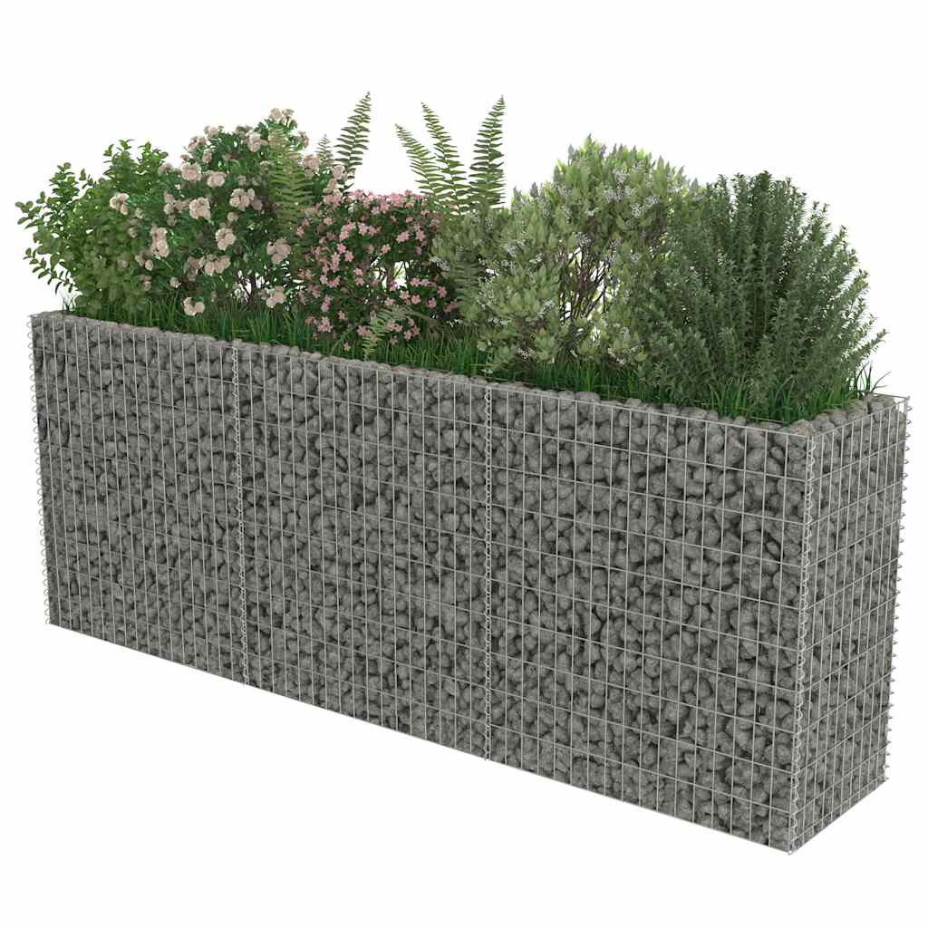 Gabion plantenbak verhoogd 270x50x100 cm gegalvaniseerd staal is nu te koop bij PeponiXL, paradijselijk wonen!