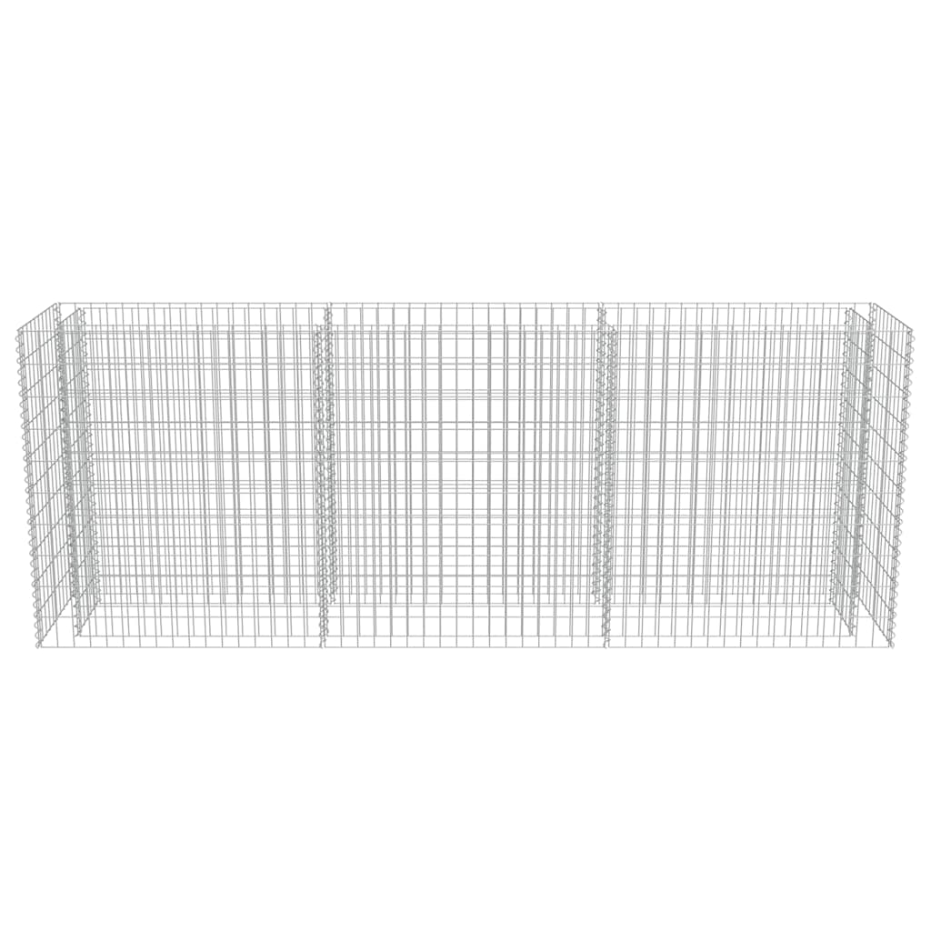 Gabion plantenbak verhoogd 270x50x100 cm gegalvaniseerd staal is nu te koop bij PeponiXL, paradijselijk wonen!