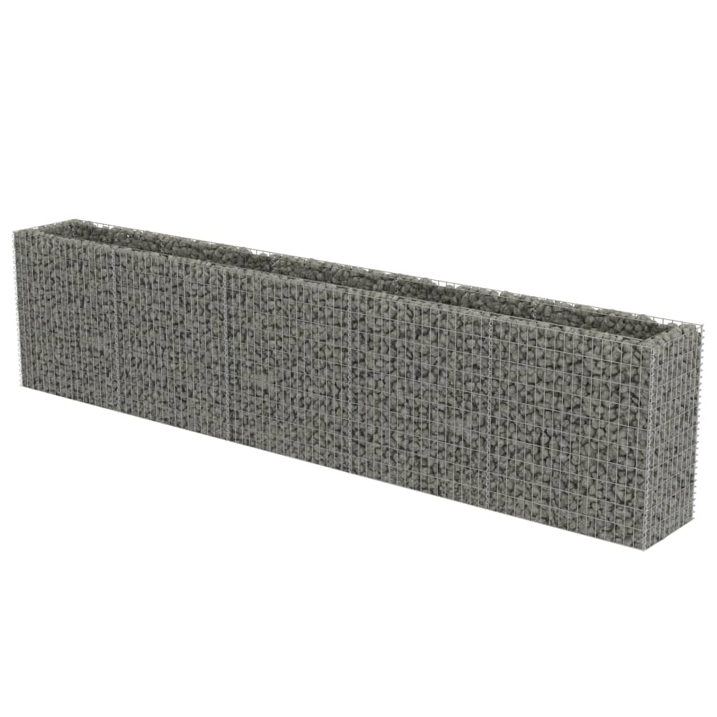 Gabion plantenbak verhoogd 450x50x100 cm gegalvaniseerd staal is nu te koop bij PeponiXL, paradijselijk wonen!