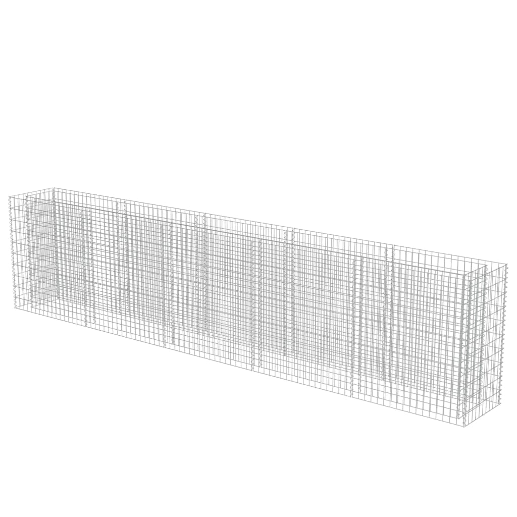 Gabion plantenbak verhoogd 450x50x100 cm gegalvaniseerd staal is nu te koop bij PeponiXL, paradijselijk wonen!