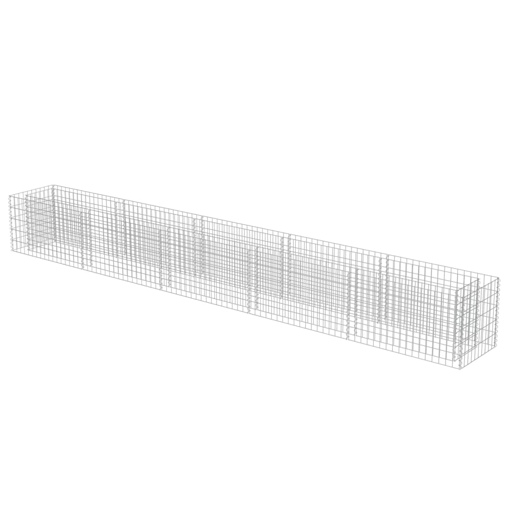 Gabion plantenbak verhoogd 450x50x50 cm gegalvaniseerd staal is nu te koop bij PeponiXL, paradijselijk wonen!