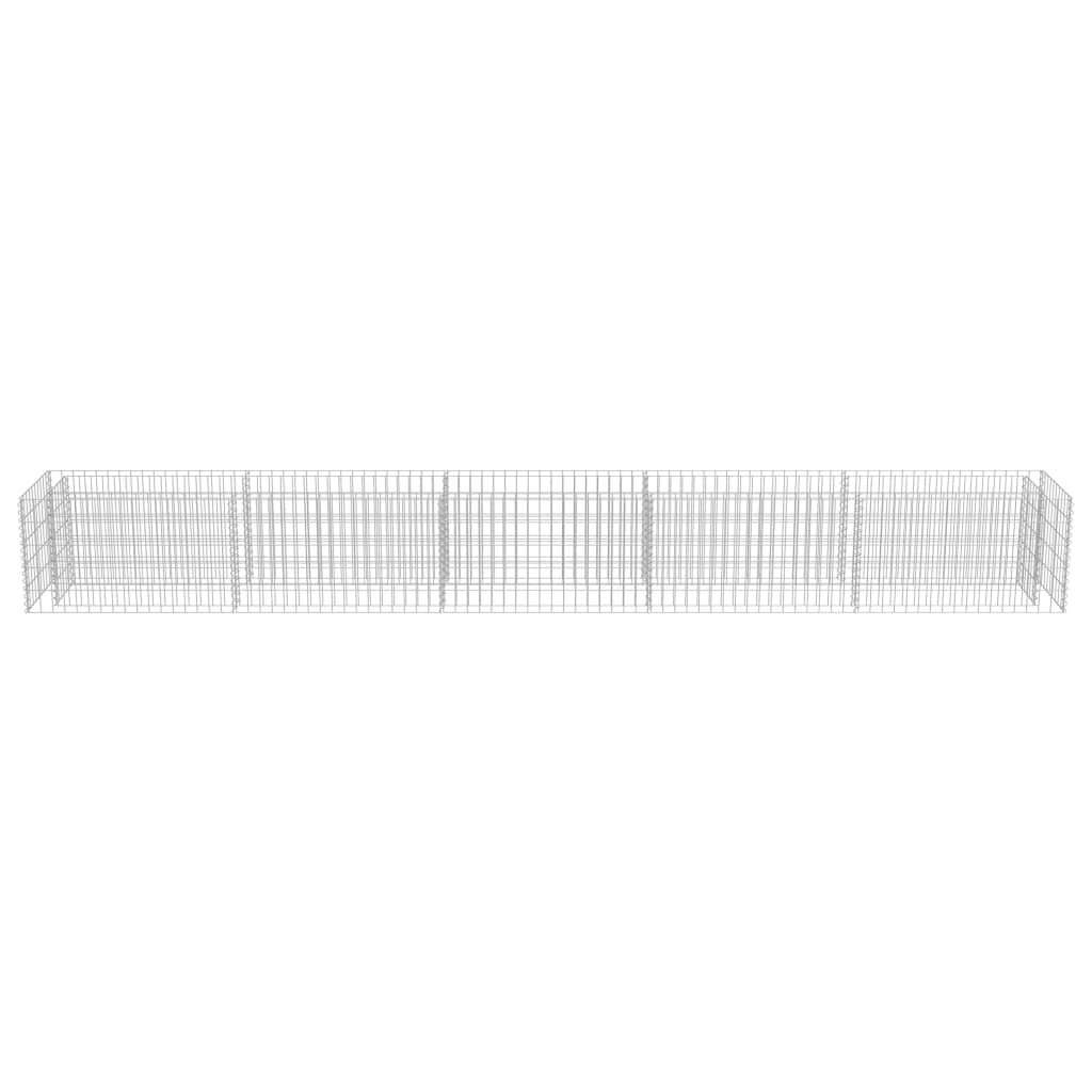 Gabion plantenbak verhoogd 450x50x50 cm gegalvaniseerd staal is nu te koop bij PeponiXL, paradijselijk wonen!