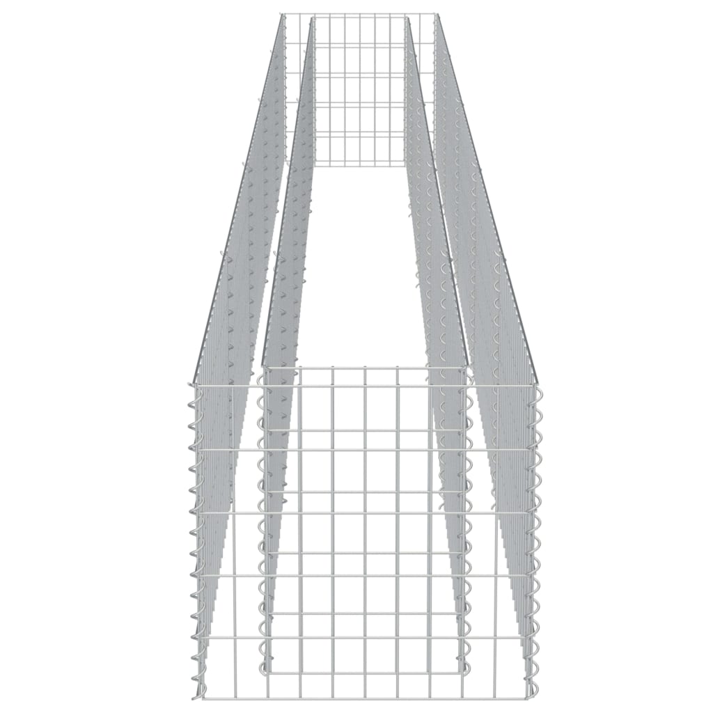 Gabion plantenbak verhoogd 450x50x50 cm gegalvaniseerd staal is nu te koop bij PeponiXL, paradijselijk wonen!