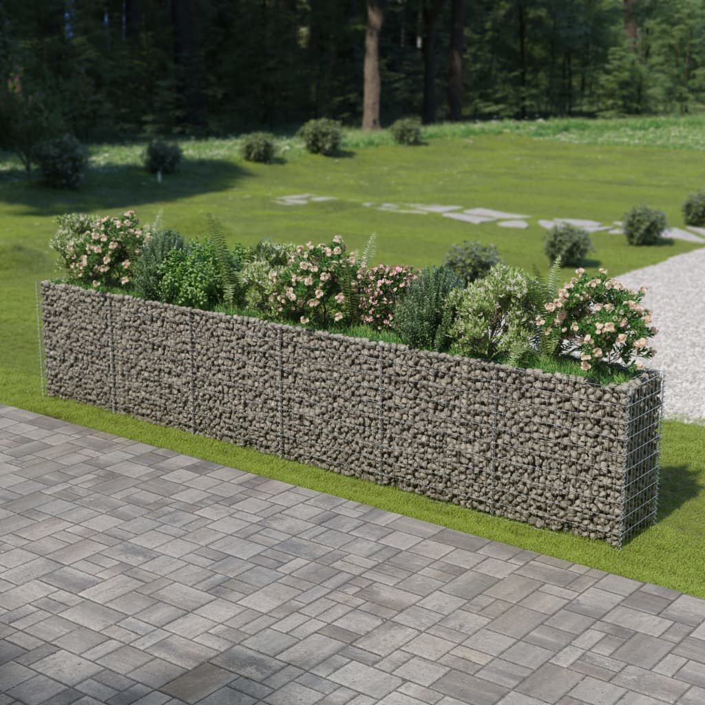 Gabion plantenbak verhoogd 540x50x100 cm gegalvaniseerd staal is nu te koop bij PeponiXL, paradijselijk wonen!