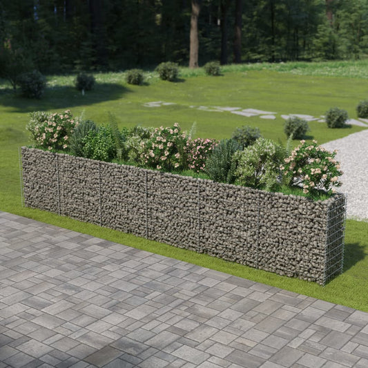 Gabion plantenbak verhoogd 540x50x100 cm gegalvaniseerd staal is nu te koop bij PeponiXL, paradijselijk wonen!