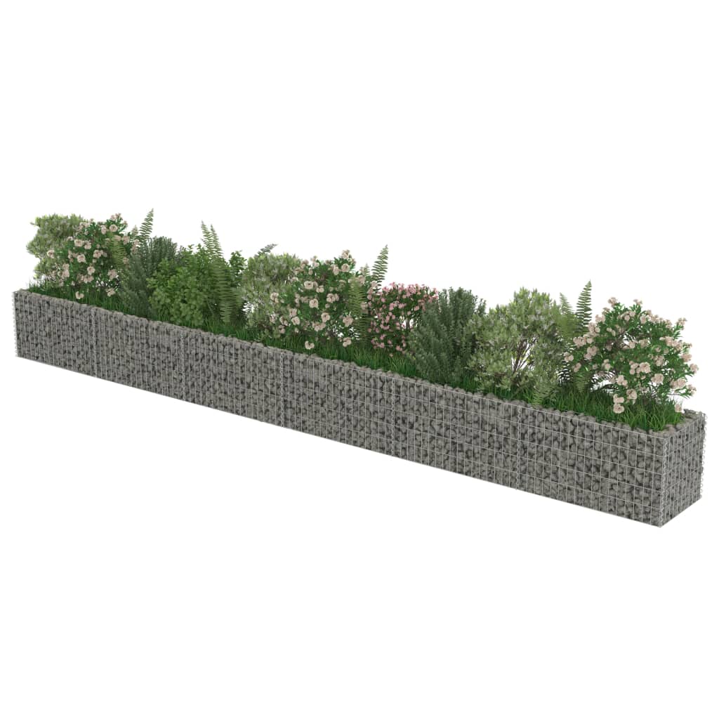Gabion plantenbak verhoogd 540x50x50 cm gegalvaniseerd staal is nu te koop bij PeponiXL, paradijselijk wonen!