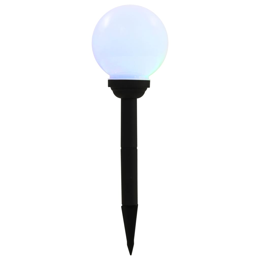 LED-solarlampen rond 15 cm RGB 4 st is nu te koop bij PeponiXL, paradijselijk wonen!