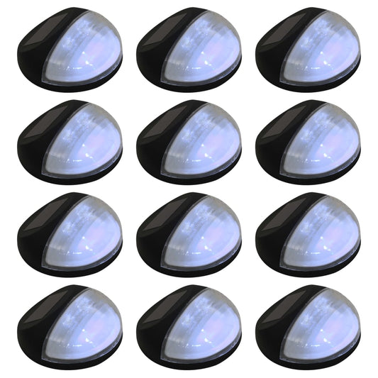 LED-wandlampen solar rond zwart 12 st is nu te koop bij PeponiXL, paradijselijk wonen!