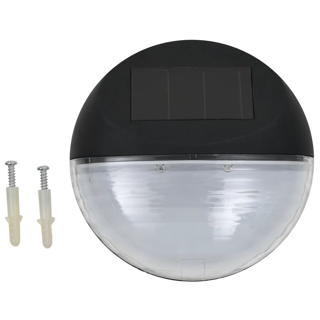 LED-wandlampen solar rond zwart 12 st is nu te koop bij PeponiXL, paradijselijk wonen!