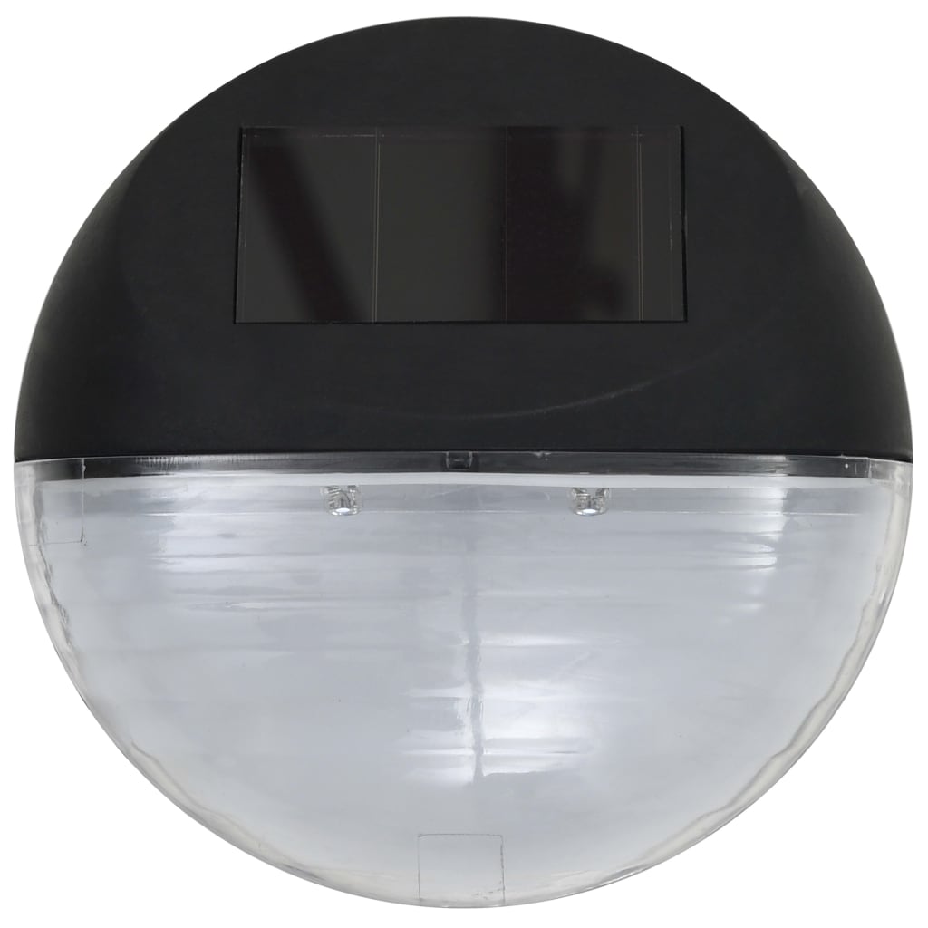 LED-wandlampen solar rond zwart 12 st is nu te koop bij PeponiXL, paradijselijk wonen!