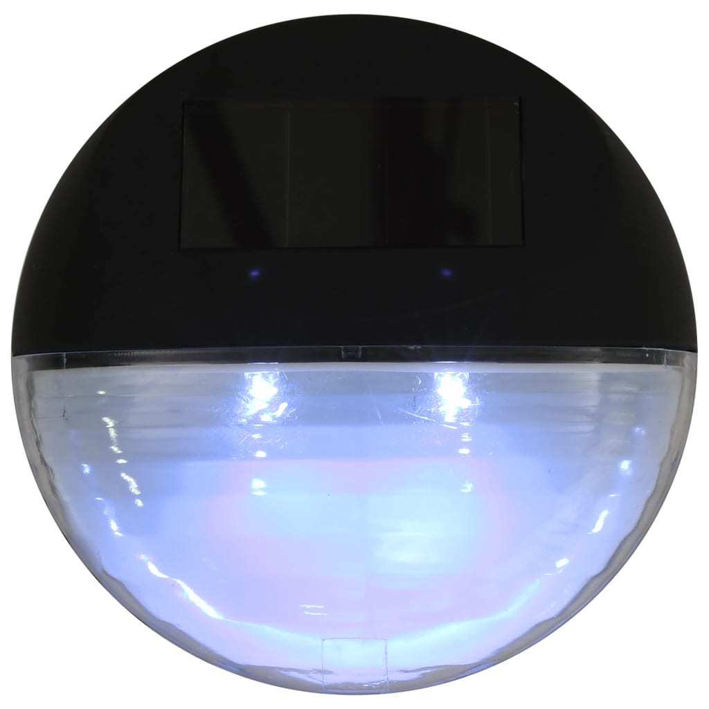LED-wandlampen solar rond zwart 12 st is nu te koop bij PeponiXL, paradijselijk wonen!